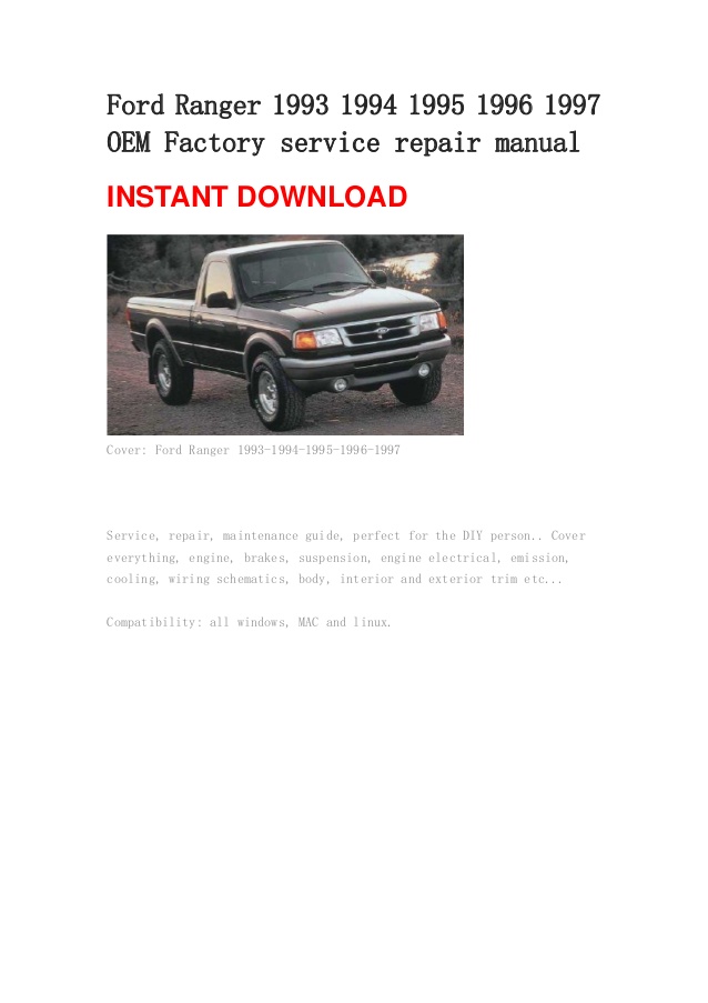 ford e150 repair manual free download